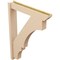 Ekena Millwork 6-in W x 34-in D x 46-in H Balboa Slat Rough Cedar Woodgrain TimberThane Outlooker, Primed Tan OUTUR060X34X46BOA24RCPR - alternate 6